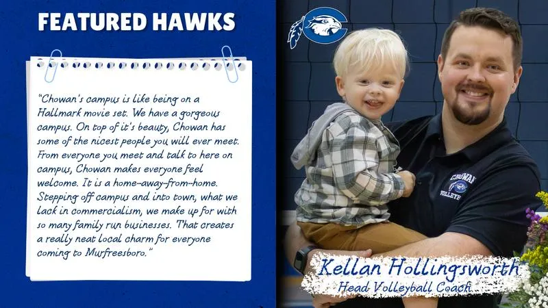 Featured Hawks: Kellan Hollingsworth, Head Volleyball Coach