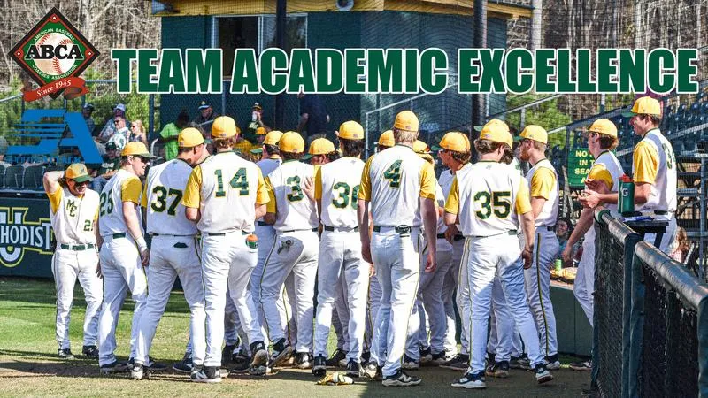 Methodist Baseball Earns 10th Straight ABCA Team Academic Excellence Award