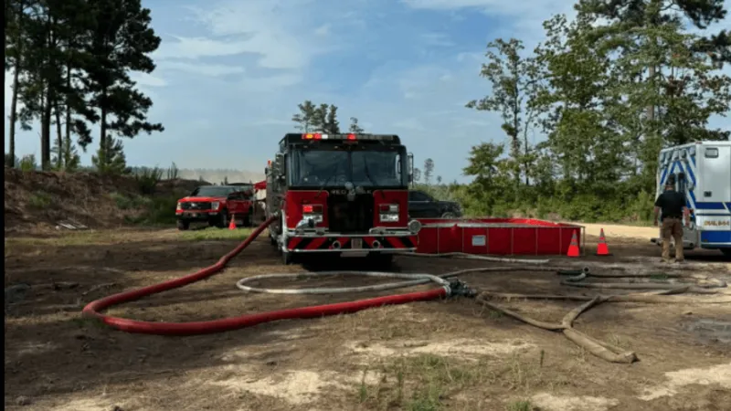Crews battle brush fire near Farmville for about six hours, officials say