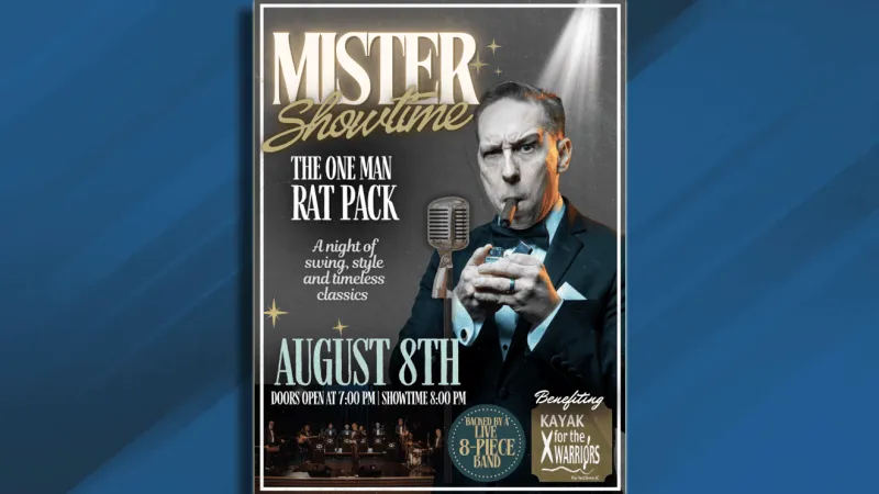 One-man Rat Pack show with eight-piece band set Aug. 8 at Big Rock Arts Center