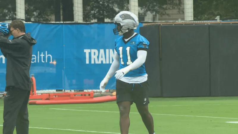 OLB Nic Scourton goes down with reported ACL tear: Day 1 of Panthers Training Camp