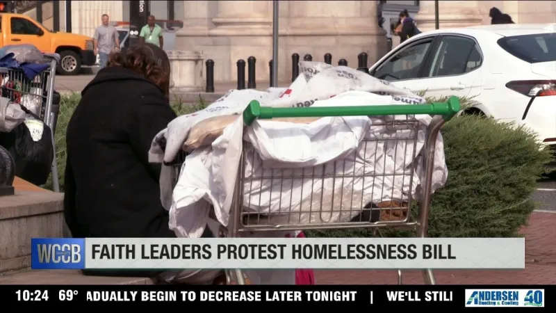 Mecklenburg County faith leaders protest homelessness bill