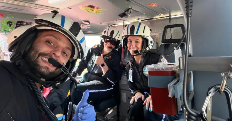 Sky-high learning: Nursing students join elite pediatric transport crew