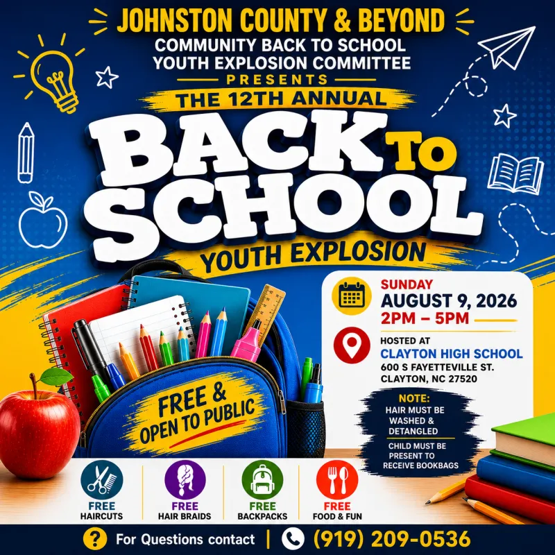 Johnston County Youth Explosion To Host 12th Annual Backpack Giveaway