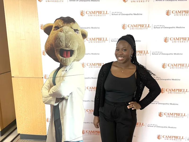 Student visits Campbell in high school; enrolls in med school years later