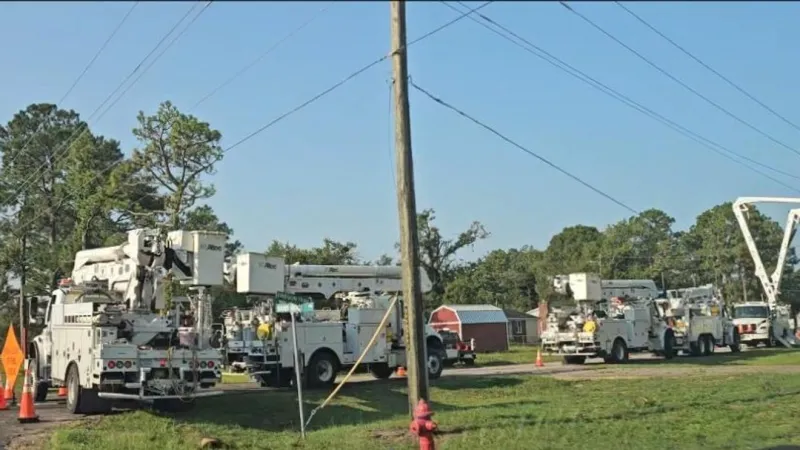 Strong thunderstorms bring down trees across Eastern North Carolina