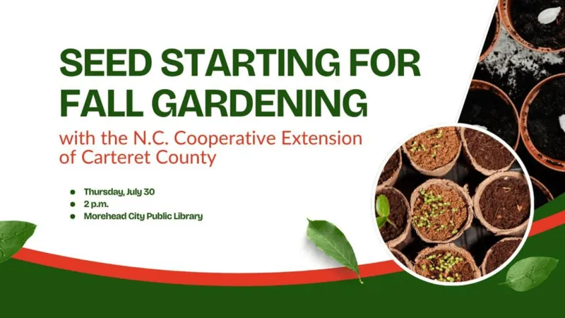 Free seed-starting seminar set for Thursday at Morehead City Public Library