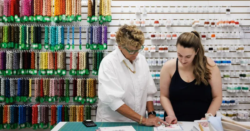 "'I saw it on TikTok.' Young people are picking up an age-old hobby: Needlepoint