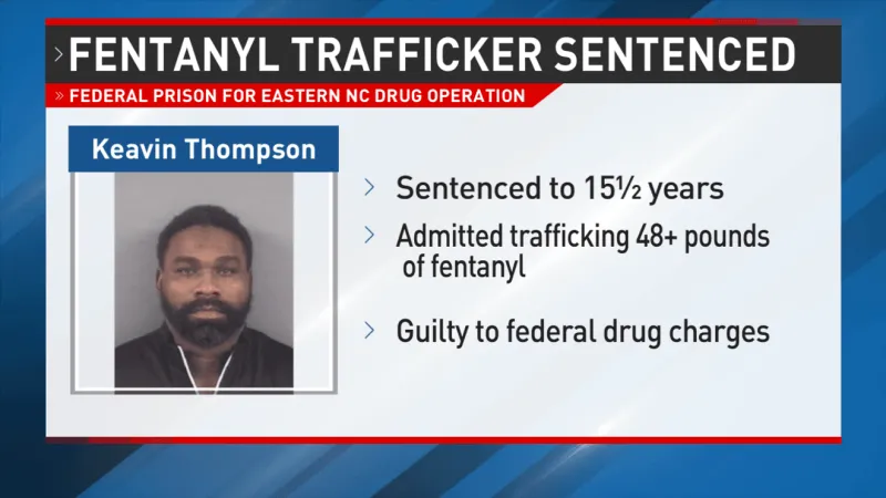 Fentanyl trafficker sentenced to over 15 years in federal prison