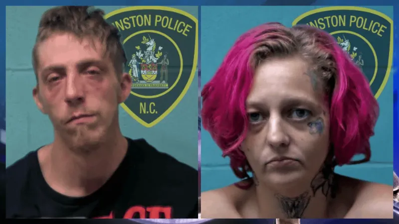 Kinston police arrest two after traffic stop finds heroin, meth, marijuana
