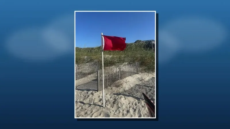 Strong surf triggers red flag alert as dangerous rip currents threaten beaches