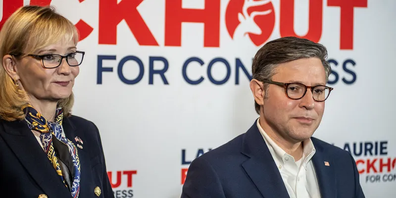 House Speaker Johnson stumps for Buckhout in NC 1st District race