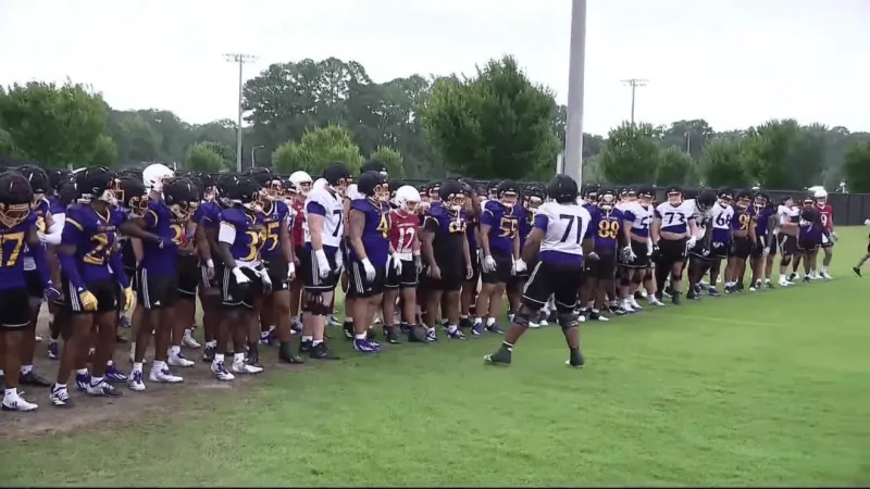 East Carolina opens fall camp, 31 days from season opener at Alabama
