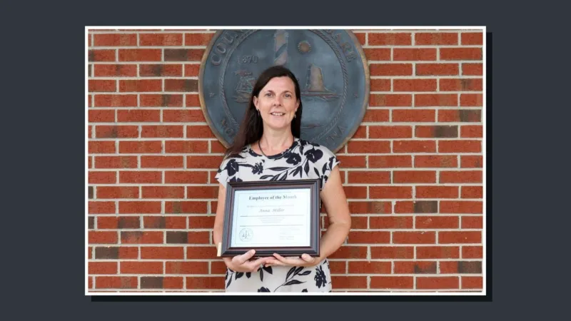 School Nurse Anna Miller honored as Dare County Employee of the Month for August 2026