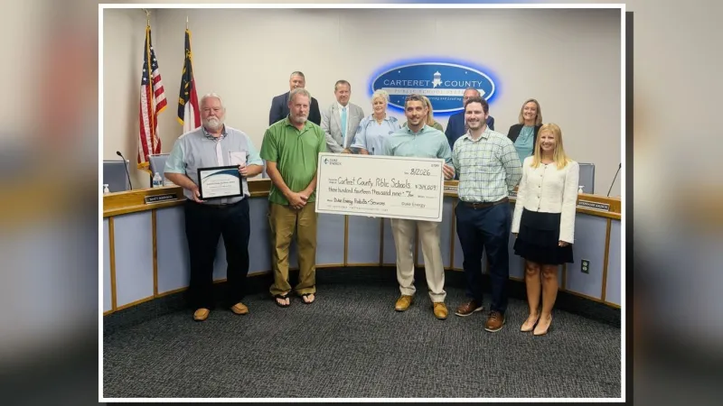Carteret County Schools earns Duke Energy award