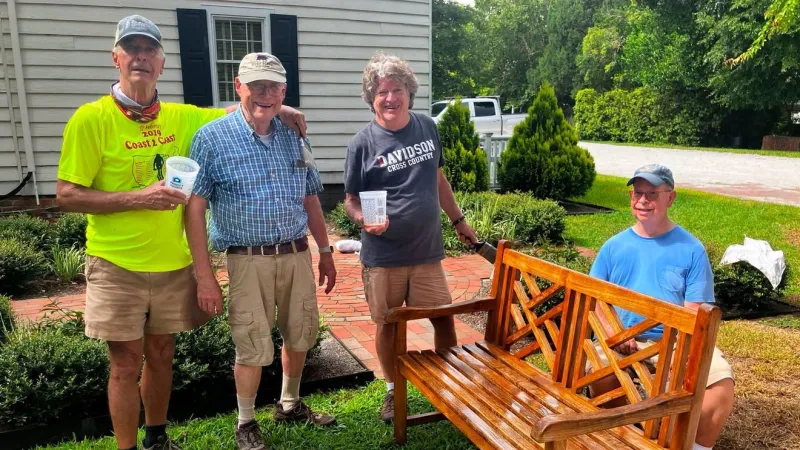 New Bern Historical Society spotlights grounds crew after weather-proofing eight benches