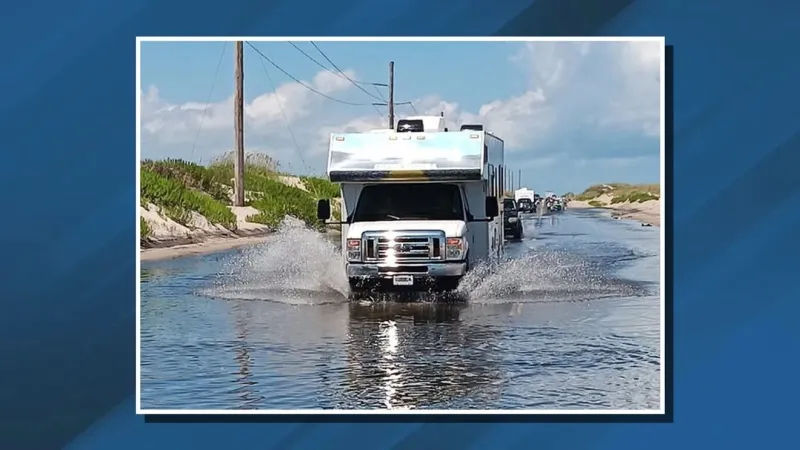 Water still covers N.C. 12 at Pea Island; drivers urged to slow down