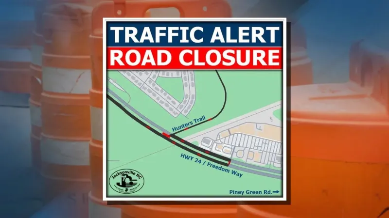 NCDOT to close N.C. 24 Hunters Trail crossover Aug. 17 for drainage work