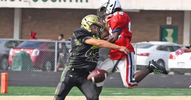 Football Players Come Ready to Hit Somebody