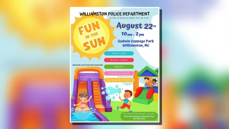 Williamston police host Fun in the Sun for families with games, food and water fun