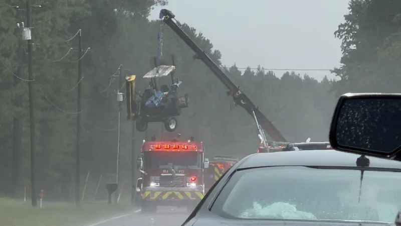 Two hospitalized after vehicle strikes roadside mower on N.C. 43 in Pitt County
