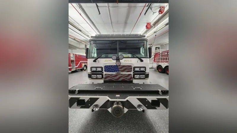 Aurora VFD unveils new engine honoring local schools
