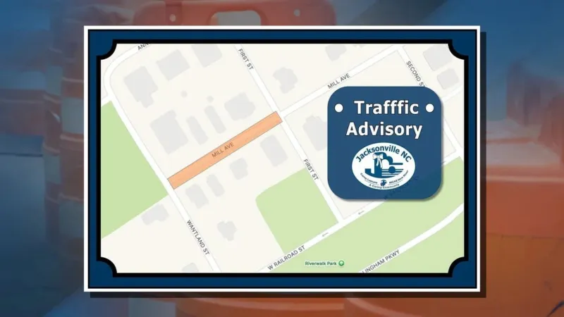 Portion of Mill Avenue closed for sewer repair in downtown Jacksonville