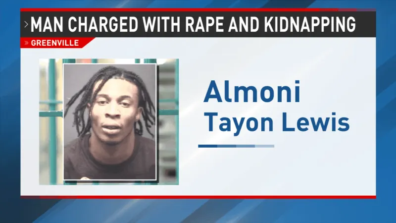 Greenville man charged with rape, kidnapping; held without bond