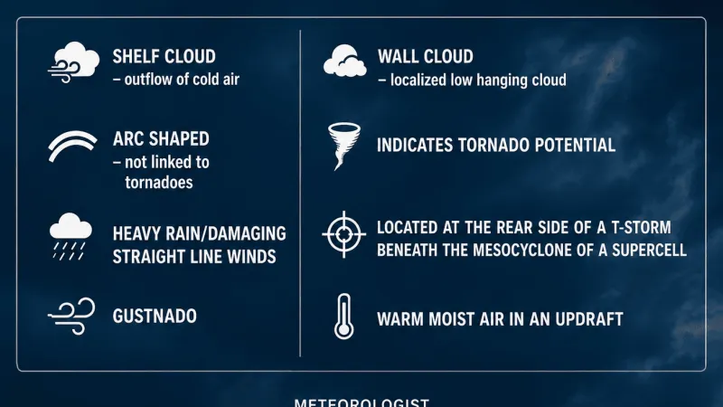 Shelf Clouds vs. Wall Clouds