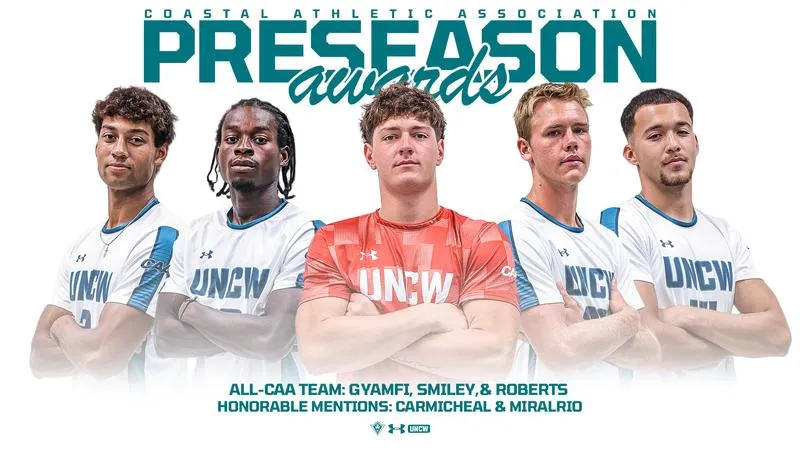 Men's Soccer Lands Three on Preseason All-CAA Team