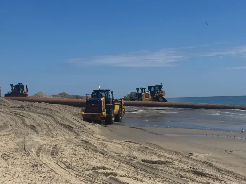 Second dredge heads to Buxton to help with nourishment