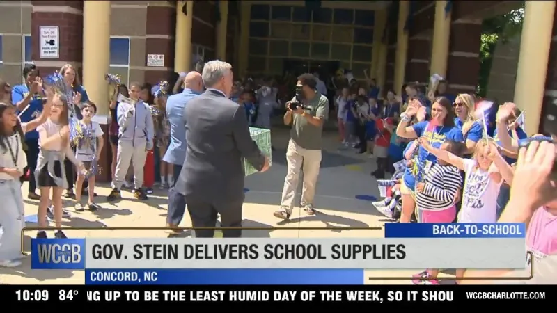 NC Gov delivers school supplies in Concord, says teachers still need more money