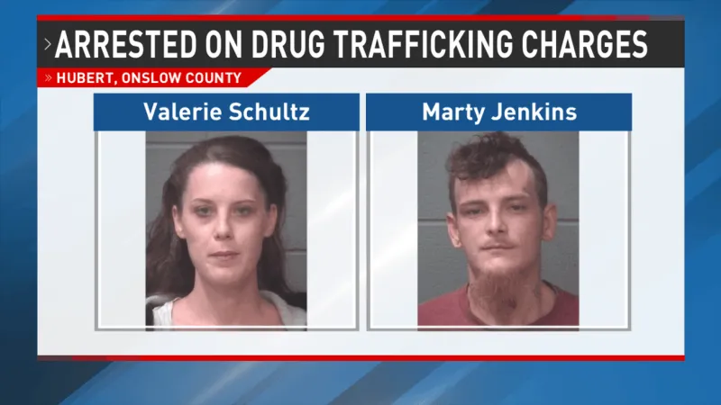 Two Hubert residents held without bond on fentanyl trafficking charges