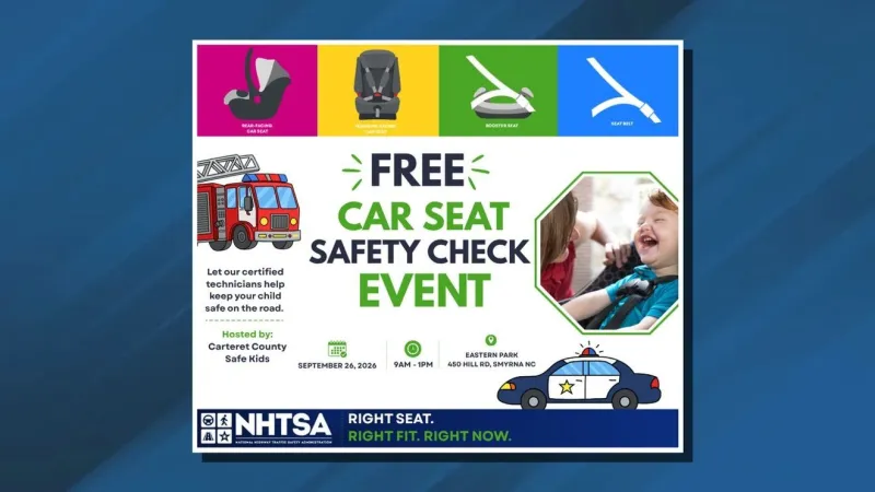 Buckle Up NC resources highlighted during Carteret County car seat check event