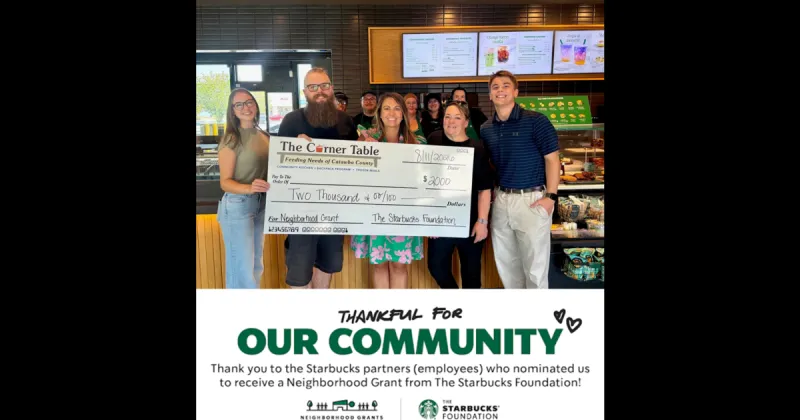 The Corner Table awarded Neighborhood Grant from The Starbucks Foundation