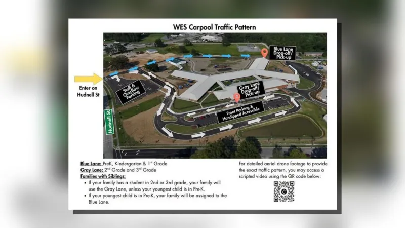 Drivers urged to review new carpool procedures at Washington Elementary School