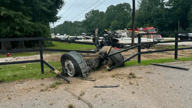 Driver airlifted to trauma center after fiery rollover crash in Bertie County