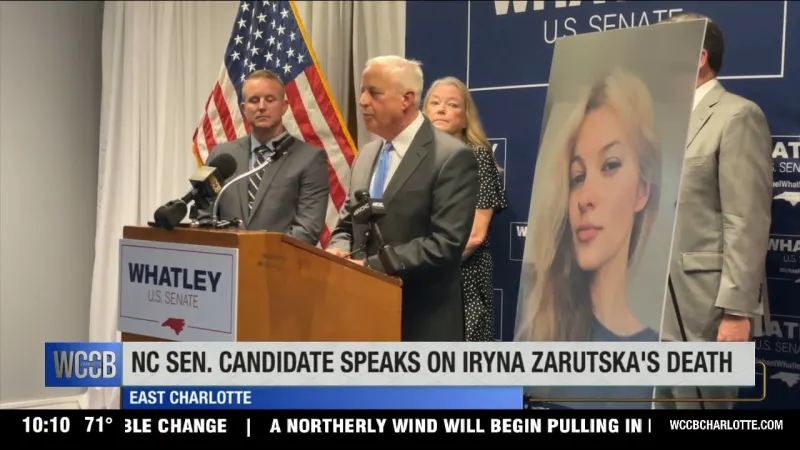 US Senate candidate Michael Whatley lays blame for Iryna Zarutska's death at Roy Cooper's feet