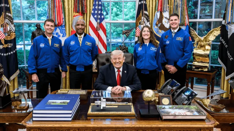 NASA confirms Trump will present Space Medal of Honor to Artemis II crew Aug. 28