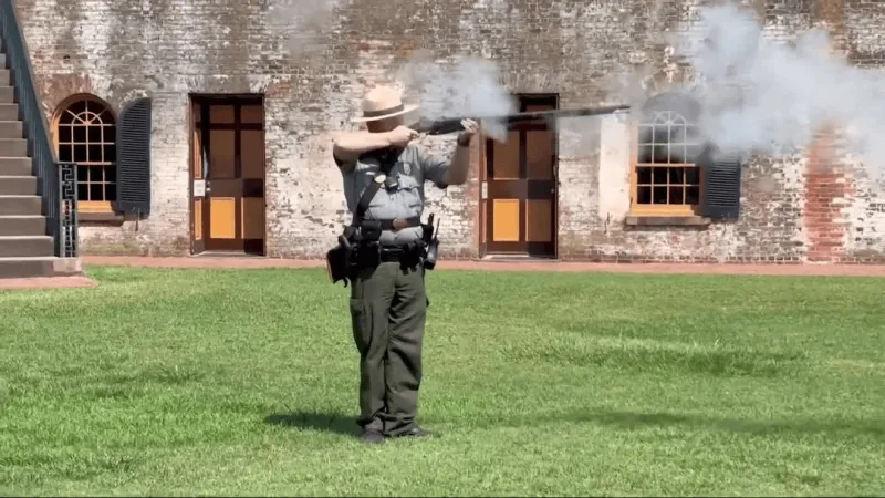 Fort Macon musket demos bring Civil War history to life for summer visitors