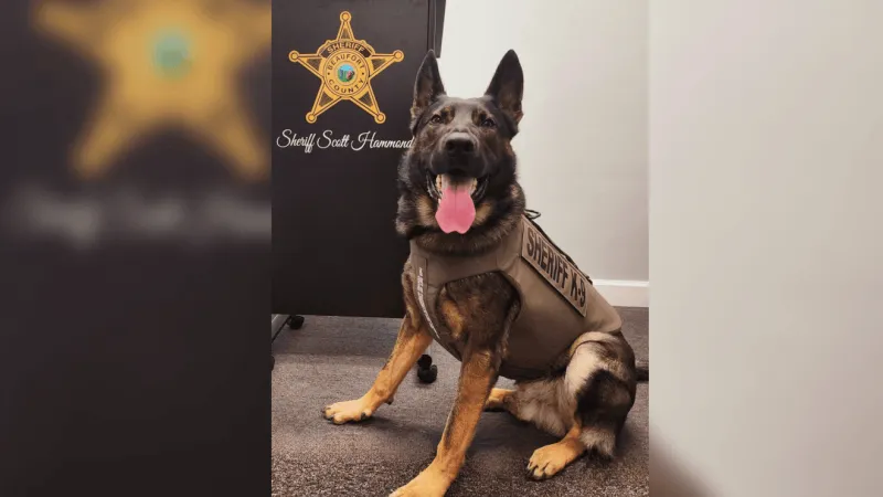 Life-saving surgery helps Beaufort County sheriff's K-9 Athos survive "stomach flip"