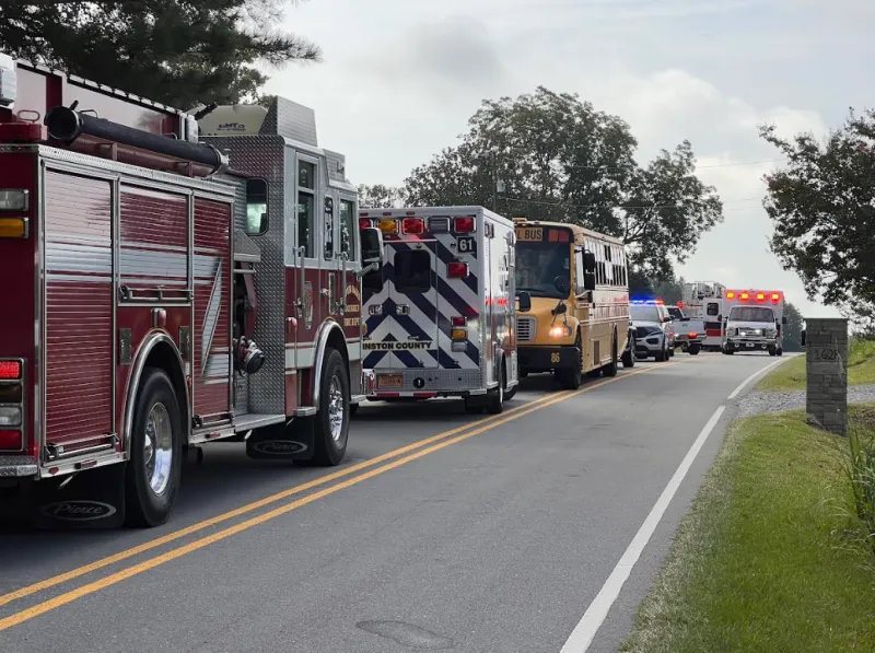 School Bus Rear-Ended Near Four Oaks