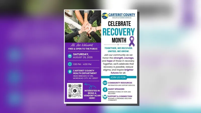 Carteret County Health Department to host free Recovery Month event
