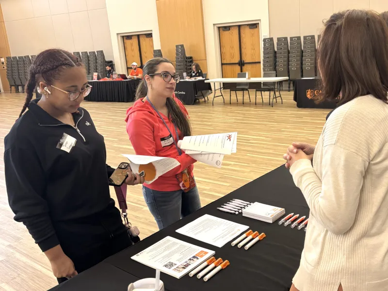 On-campus job opportunities abound for undergrads at first job fair
