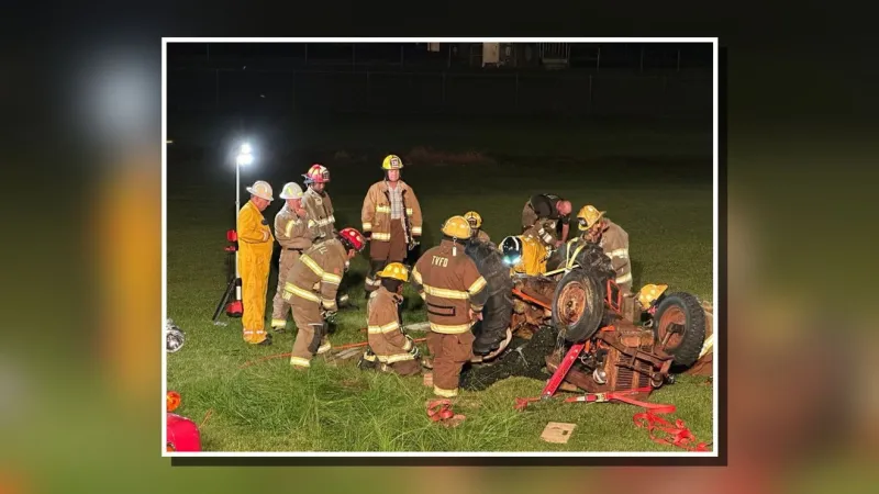 Tyrrell Volunteer Fire Department holds agricultural rescue training
