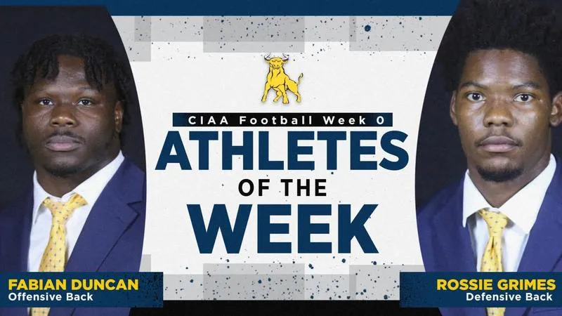 Duncan, Grimes Named CIAA Players of the Week
