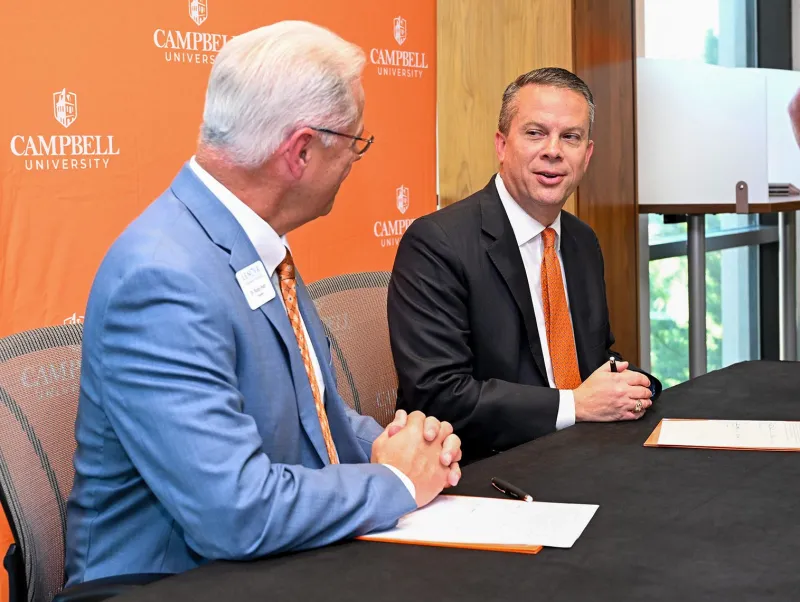 Campbell, Lenoir CC presidents sign Assured Admission Agreement