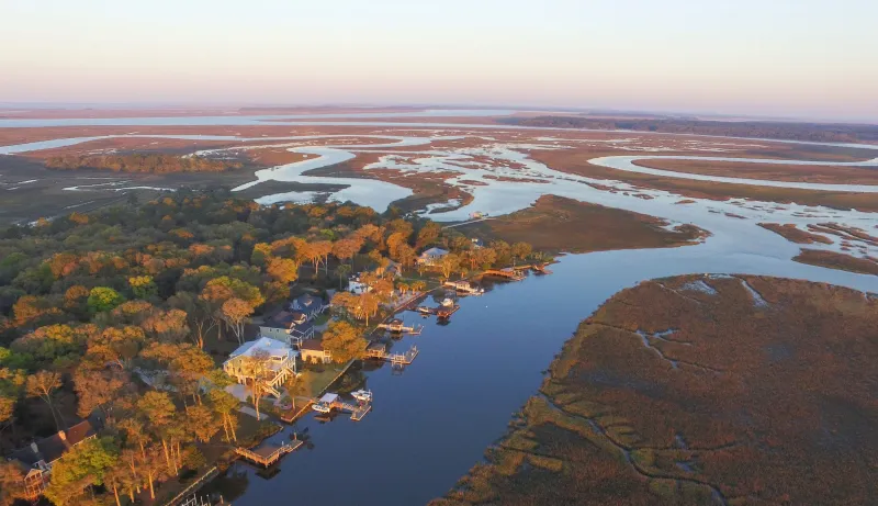 Eroding coastal marshes leak billions of pounds of carbon, new research finds
