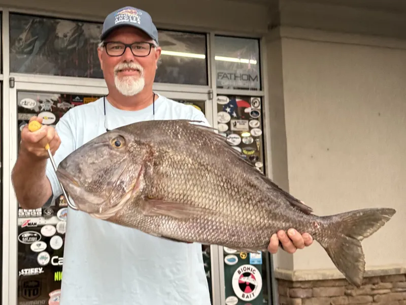 Brock Davenport of Beaufort lands state record jolthead porgy