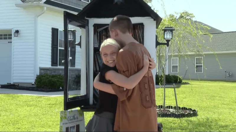 New Bern siblings build neighborhood lending library to get kids reading